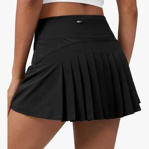 CRZ YOGA Medium Women's Quick Dry Pleated Tennis Skirts Mid Waisted Cute Athleti